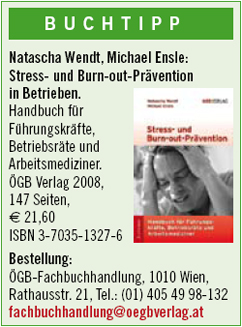 Buchtipp: Wendt/Ensle, Stress- und Burnout-Prävention in Betrieben