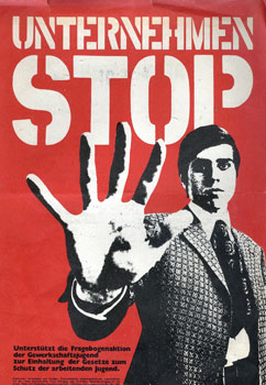 Unternehmen STOP, Kampagne der Gewerkschaftsjugend Anfang der 1970er-Jahre