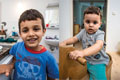 Ahmad Alkhaled (5 Jahre) und sein Bruder Walid (1 1/2 Jahre)
