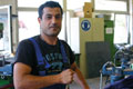 Zohir, ein kurdischer Syrer in einer Metallbauerausbildung der HWK im Bildungszentrum Butzweilerhof Köln.
