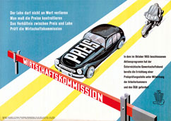 ÖGB-Plakat aus 1955: Die Preistreibereibremse