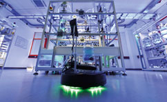 Symbolbild Modell einer vollautomatisierten Fabrik