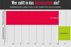 Grafik: Wer zahlt in das Sozialsystem ein?