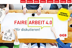 Website www.arbeitfairgestalten.at